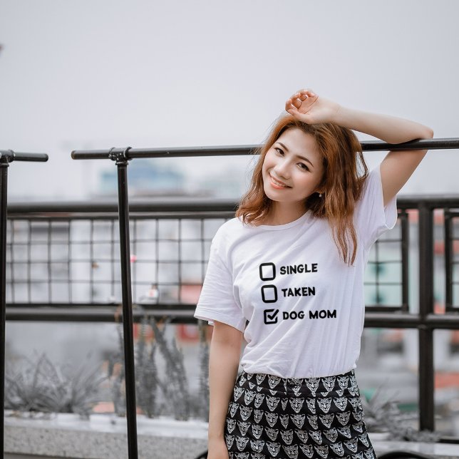 Einfach Funny Checkbox Single, genommen, Hundemutt T-Shirt (Von Creator hochgeladen)