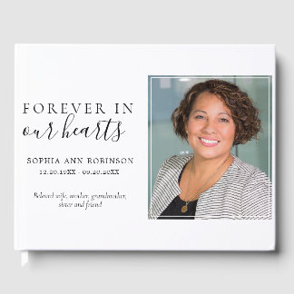 Einfach für immer in unserem Herzen Foto Beerdigun Gästebuch