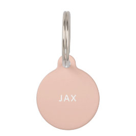 Einfach, ganz in Rosa, minimalistischer individuel Haustiermarke