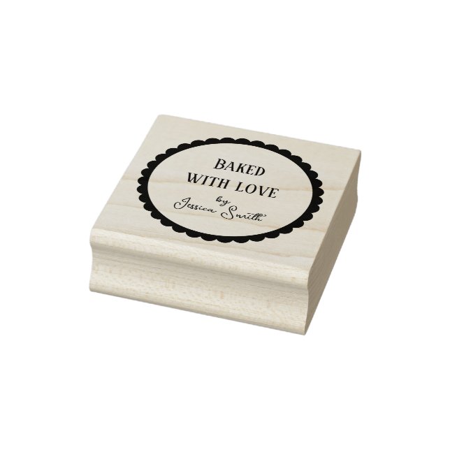Einfach Gebacken mit Liebe Handwerk Gummistempel (Stempel)