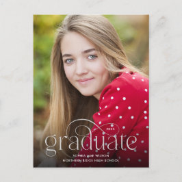 Einfach Geblüht Silver Type Foto Abschluss Postkarte