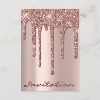 Einfach Geburtstag Bridal Rose Tropfens Spark Glit Einladung