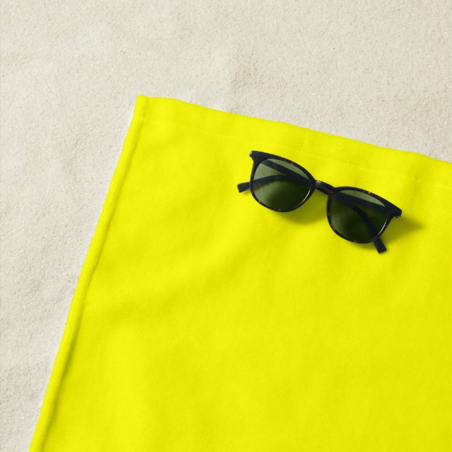 Einfach gelbe, solide Farbe anpassen Strandtuch (Beispiel)