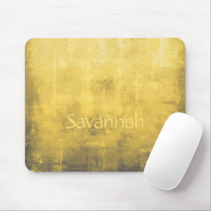 Einfach gelbes Grau Abstrakt Mousepad