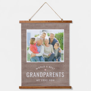 Einfach geliebtes Personalisiertes Geschenkband fü Wandteppich Mit Holzrahmen