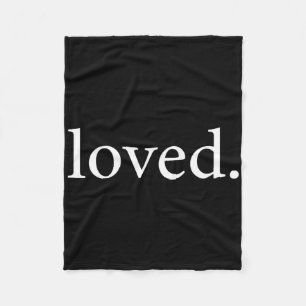 Einfach geliebtes Statement-T-Shirt Valentinstag Z Fleecedecke