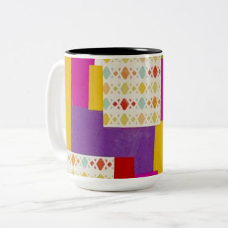 Einfach Gemustert Zweifarbige Tasse