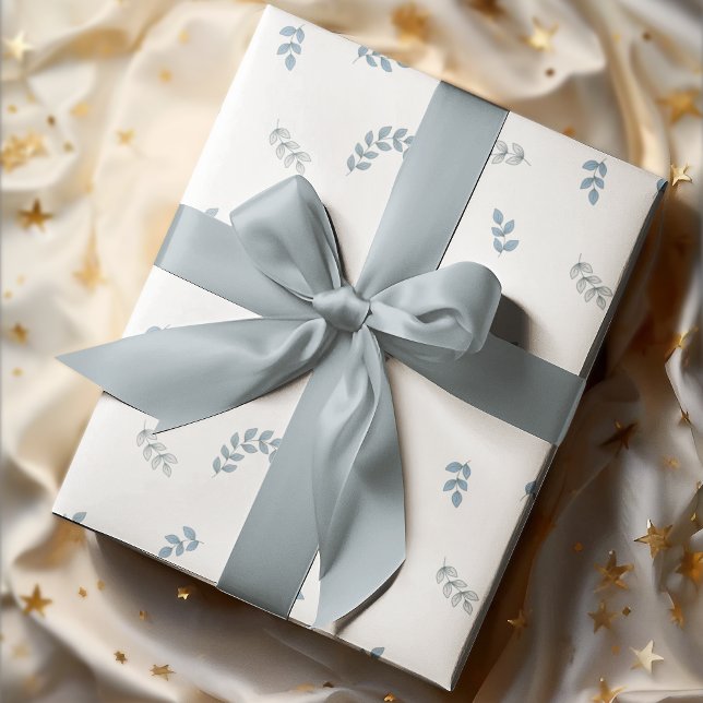 Einfach gemütlicher Boho Verlasse weißer Hintergru Geschenkpapier (Von Creator hochgeladen)