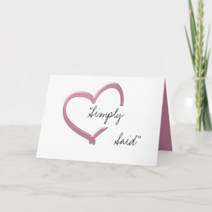 Einfach gesagt: "Maria!" Feiertagskarte