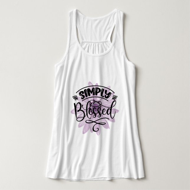 Einfach gesegnet tank top (Design Vorderseite)