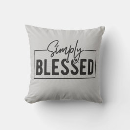 Einfach gesegnetes, auf Glauben basierendes Dekor  Kissen