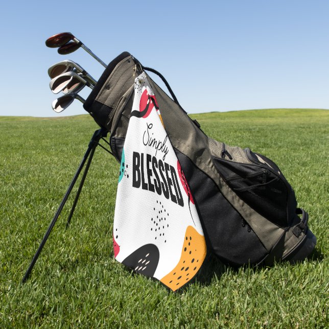 Einfach gesegnetes Golfhandtuch (Gras)