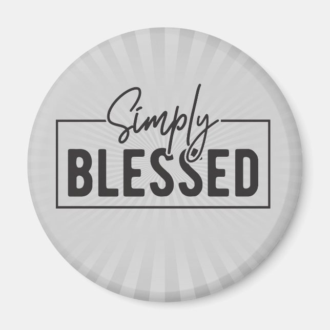 Einfach gesegnetes Vertrauen auf Basis Magnet (Vorne)