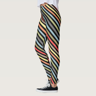 einfach, gestreift, Muster, Streifen, minimalistis Leggings