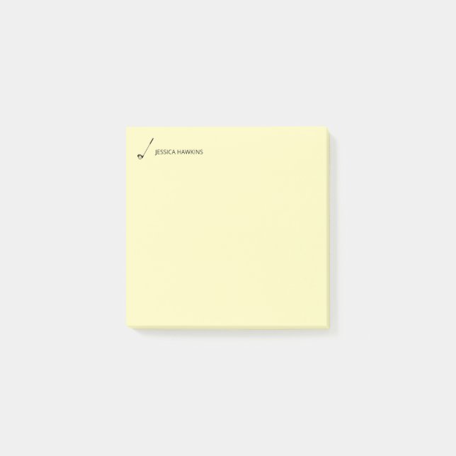 Einfach Golf Fan Persönliches Geschenk Golf Club Post-it Klebezettel (Vorderseite)