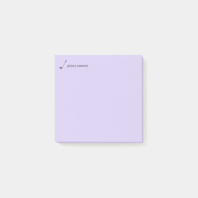 Einfach Golf Fan Persönliches Geschenk Golf Club Post-it Klebezettel (Vorderseite)