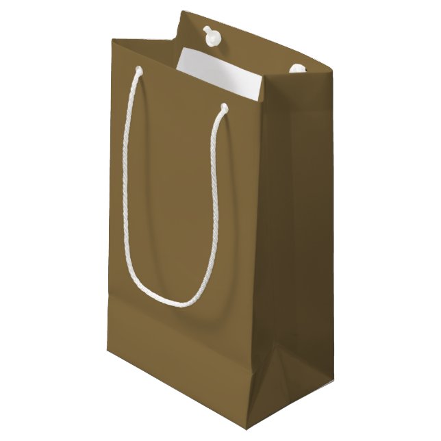 Einfach grau-braun  kleine geschenktüte (Vorderseite Schrägansicht)