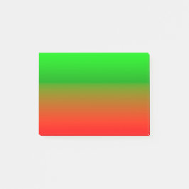 Einfach grün bis rot post-it klebezettel