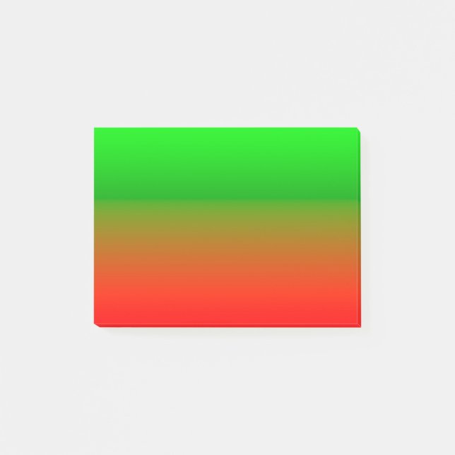 Einfach grün bis rot post-it klebezettel (Vorderseite)