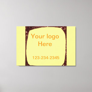 Einfach grün funkelnder Glitzer mit Ihrer Logo-Num Leinwanddruck