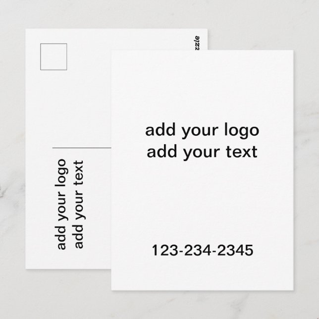 Einfach grün funkelnder Glitzer mit Ihrer Logo-Num Postkarte (Vorne/Hinten)