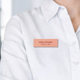 Einfach Grundlegend Minimal Röten Rosa Moderne Tit Namenschild