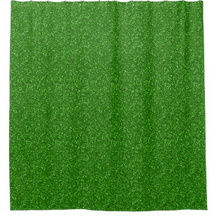 Einfach grüner Glitzer und Glitzern-Textur drucken Duschvorhang
