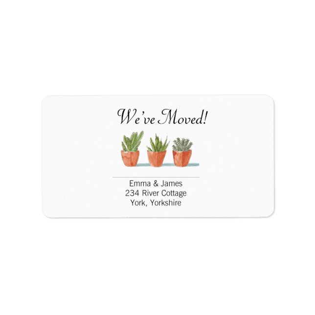 Einfach haben wir das neue Zuhause-Adressetikett v Adressaufkleber (Vorne)