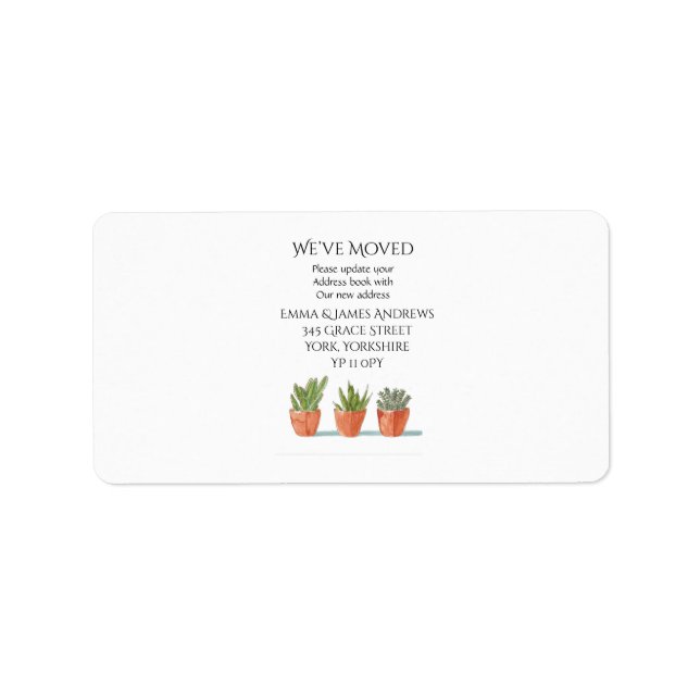 Einfach haben wir das Rücksendeadresse-Label versc Adressaufkleber (Vorne)