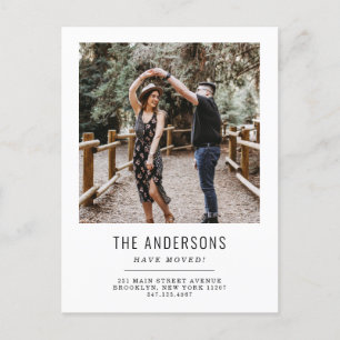 Einfach haben wir den Adresswechsel in das Foto ve Ankündigungspostkarte