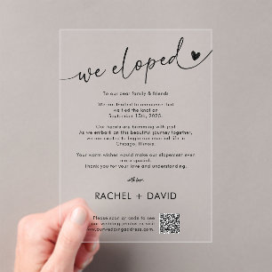 Einfach haben wir den QR-Code für die Ankündigung 