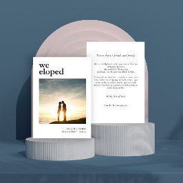 Einfach haben wir die Hochzeitsankündigung im Foto Feiertagskarte