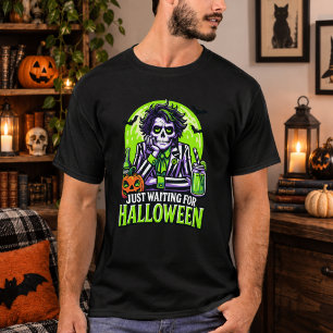 Einfach Halloween abwarten – Lustige Spukzeit T-Shirt
