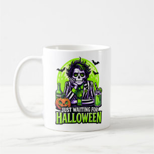 Einfach Halloween warten – Lustige Spukzeit Kaffeetasse