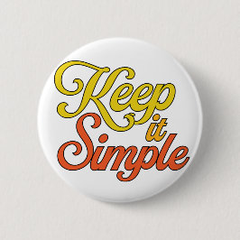 Einfach Halten Knopf (Gelb) Button