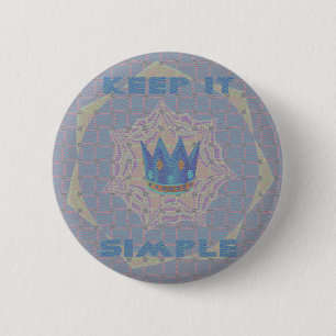 Einfach halten: Pastell-Königliche Klarheitsmuster Button