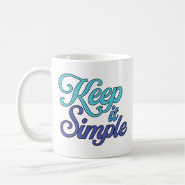 Einfach Halten Tasse (Blau)