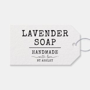 Einfach handgefertigt mit handgeschriebenem Skript Geschenkanhänger