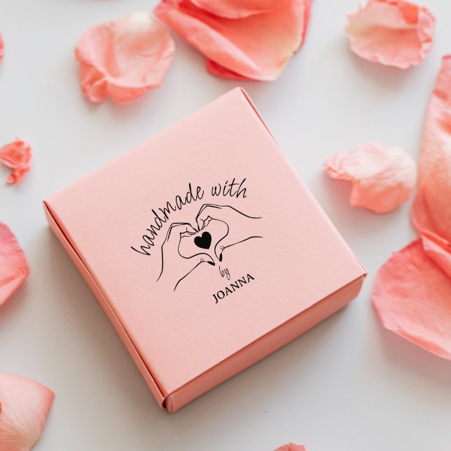 Einfach handgefertigt mit Liebe, individuell Gummistempel (Von Creator hochgeladen)