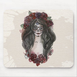 Einfach handgezeichnet Dia de los Muertos | Mousep Mousepad
