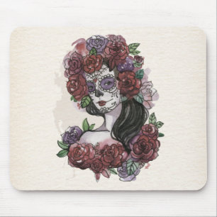 Einfach handgezeichnet Dia de los Muertos   Mousep Mousepad