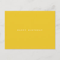Einfach Happy Birthday Postcard