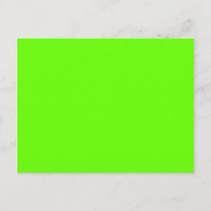Einfach Helles Limettengrün Blank Postkarte