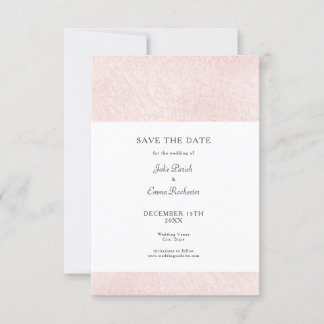 Einfach hellrosa mit elegantem Script Save the Dat Save The Date