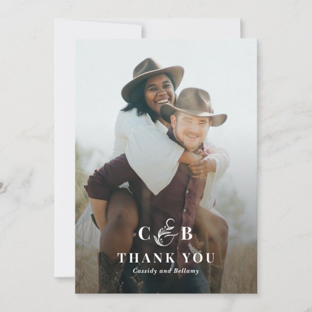 Einfach herrlich flach dank Notitzkarte Einladung (Vorderseite)