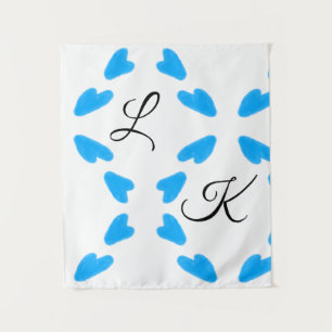 Einfach Himmelblau Aquarell hinzufügen Wandteppich