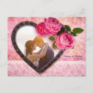 EINFACH! Hochzeitspostkarte - Maßgeschneidert Postkarte