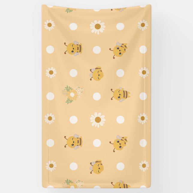 Einfach Honey Bee Art Banner (Vertikal)
