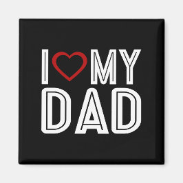 Einfach höre ich Liebe Mein Vater Typografie | Mag Magnet