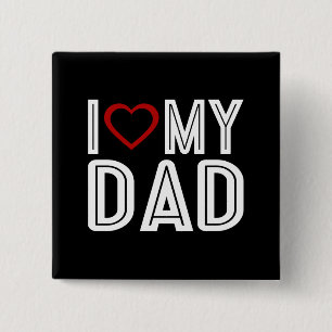 Einfach höre ich Liebe Mein Vater Typografie Sch Button